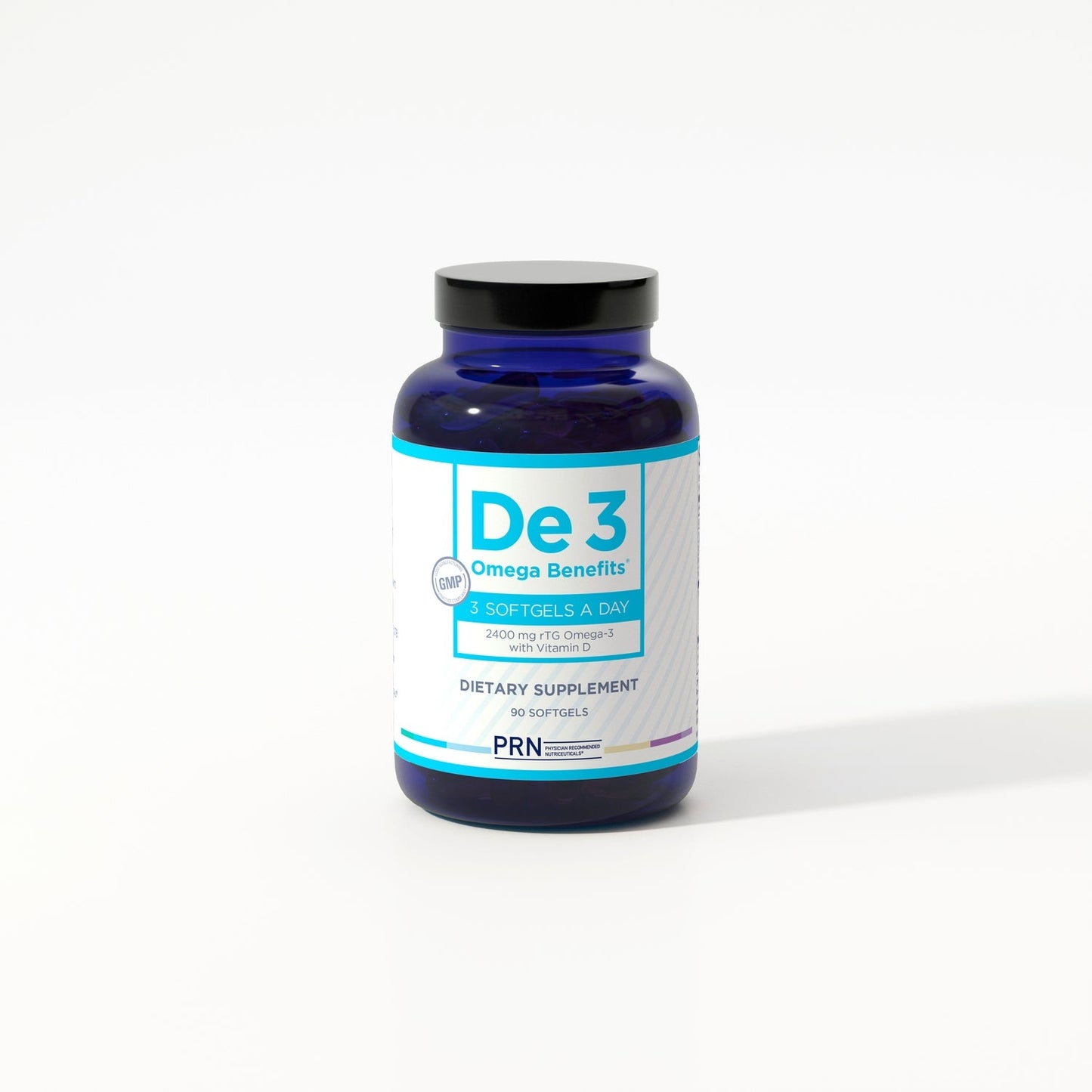 De3 Dry Eye Ultra Pure rTG Omega 3 – Support for Dry Eyes – 2400mg EPA & DHA – New & Improved Burpless Formula – 3 Capsules Per Day, 1-Month Supply (90 Softgels)